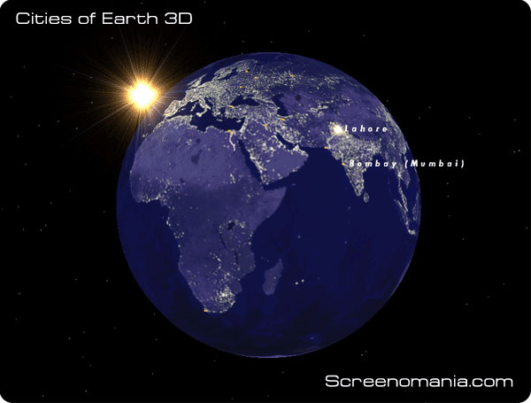 planet earth 3d screensaver free download